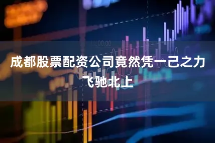 成都股票配资公司竟然凭一己之力飞驰北上